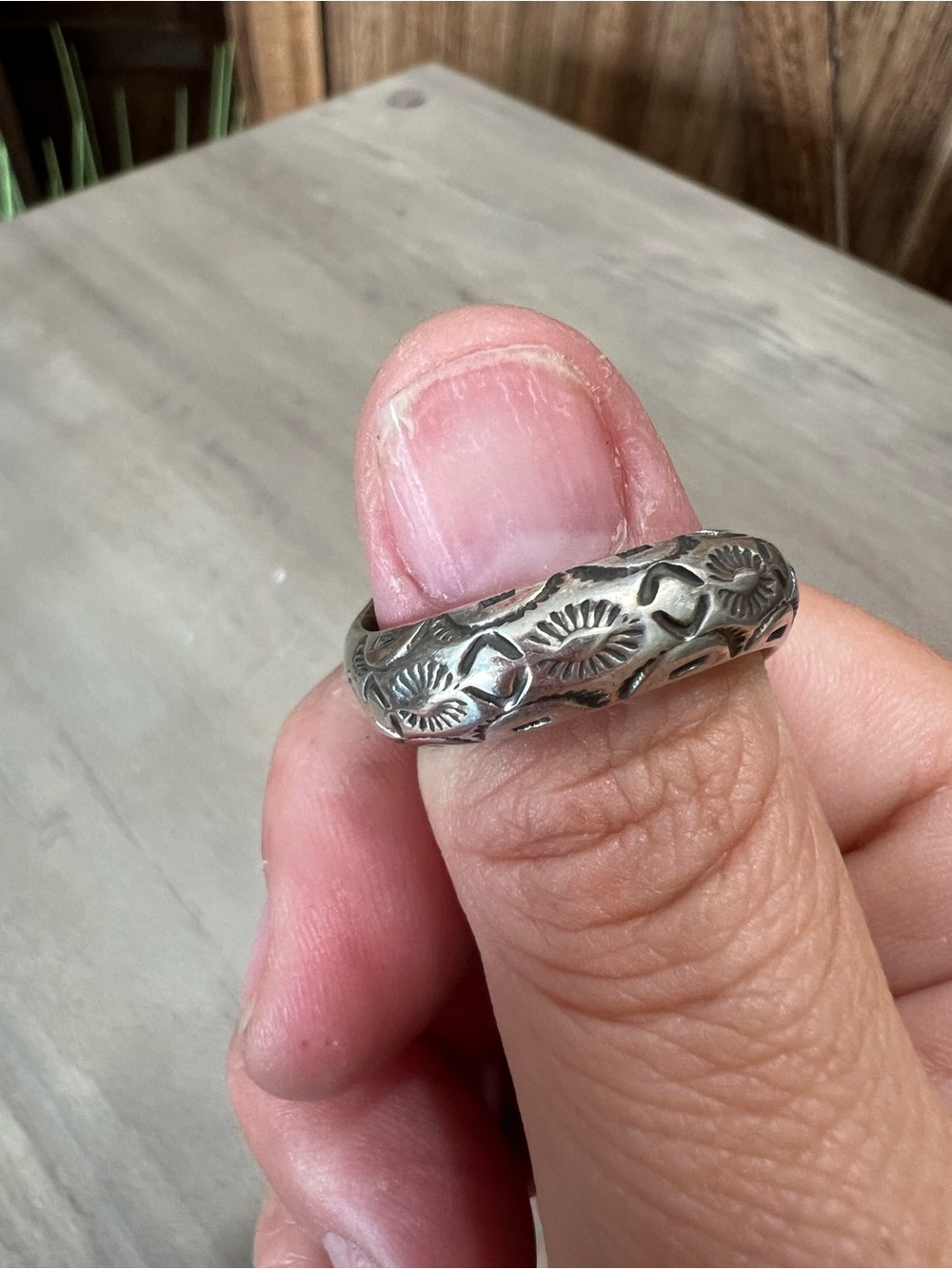 Native Ray Adaki Sterling Silver Ring Sz8.5 - Picture 3 of 6